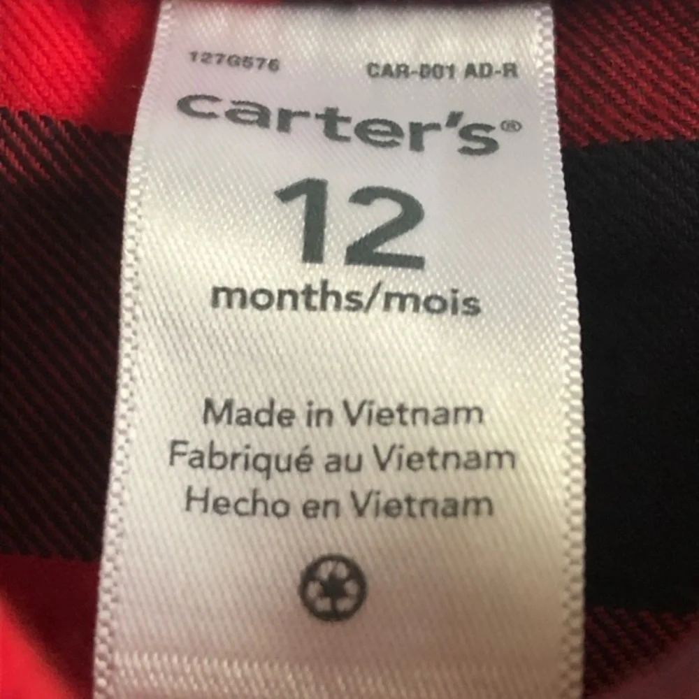 Carter’s baby‎ dress 4 button Front Sz 12 months